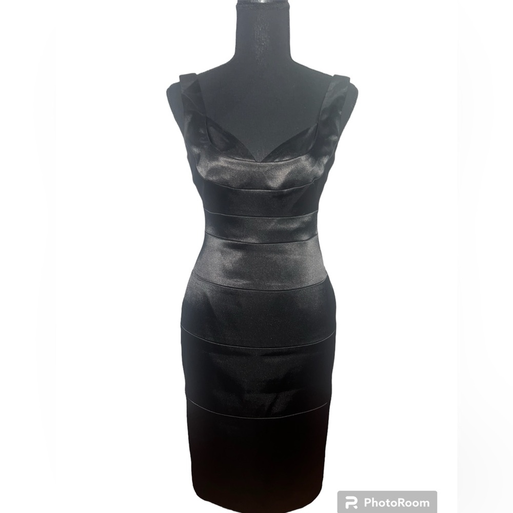 London Times Black Mini Dress